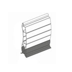 Portos Rolladen Weiß (ähnlich RAL9016) / 50cm Portos Endleiste PA77 LD-77