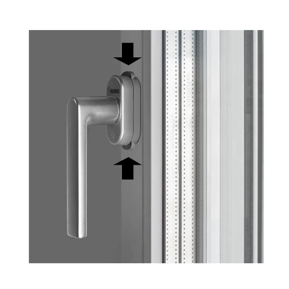 Rehau Fenster Rehau Fenstergriff Linea mit Kindersicherung Silber