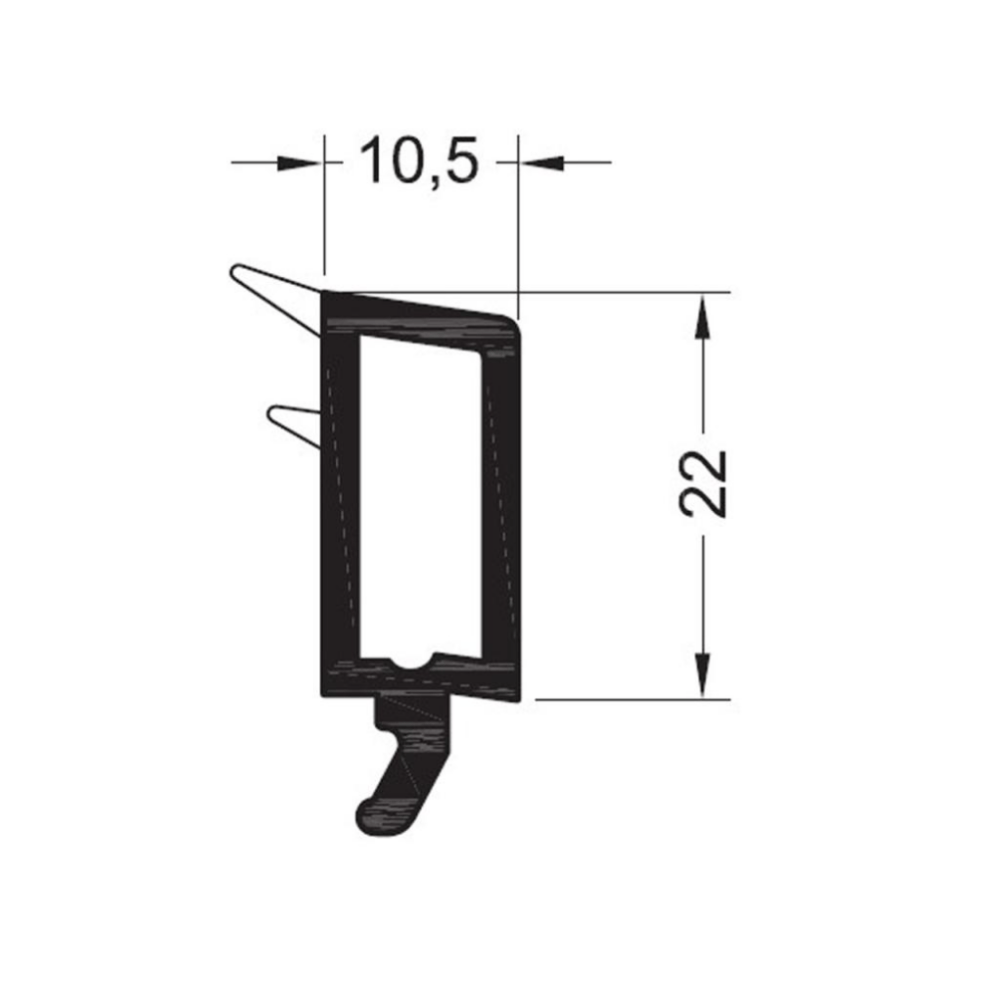 Rehau Fenster Rehau PVC Glasleiste 538510