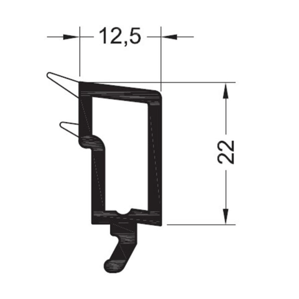 Rehau Fenster Rehau PVC Glasleiste 538512