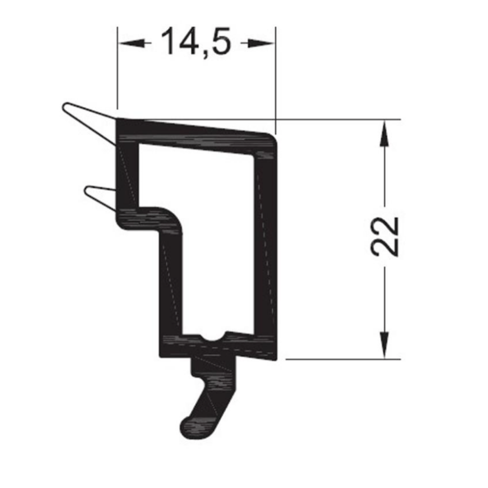 Rehau Fenster Rehau PVC Glasleiste 538514