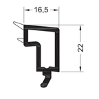 Rehau Fenster Rehau PVC Glasleiste 538516