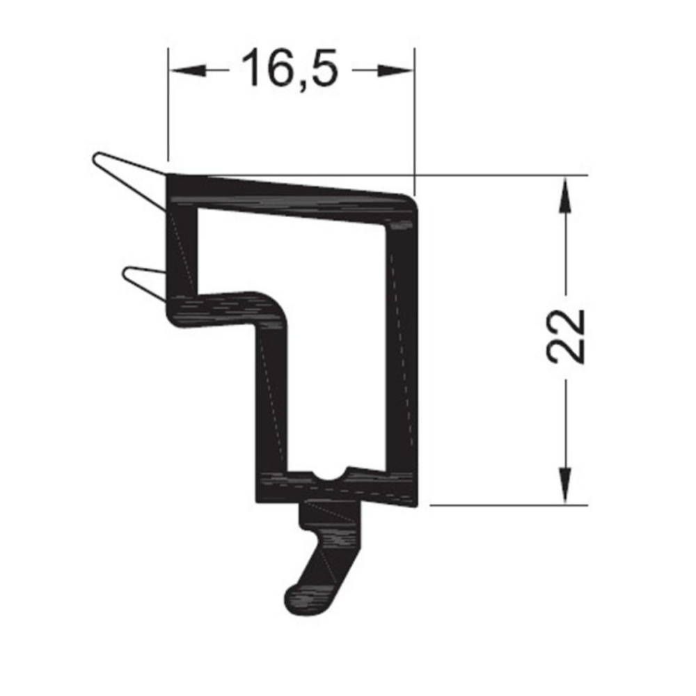 Rehau Fenster Rehau PVC Glasleiste 538516