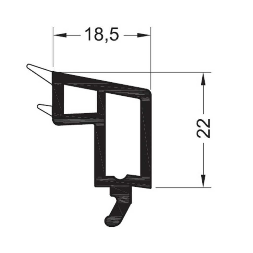 Rehau Fenster Rehau PVC Glasleiste 538518