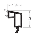 Rehau Fenster Rehau PVC Glasleiste 538518