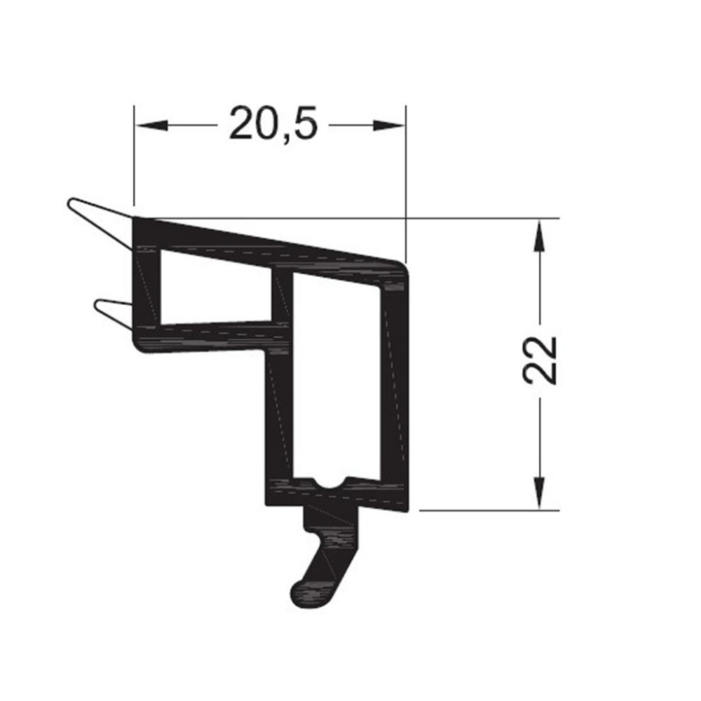 Rehau Fenster Rehau PVC Glasleiste 538520