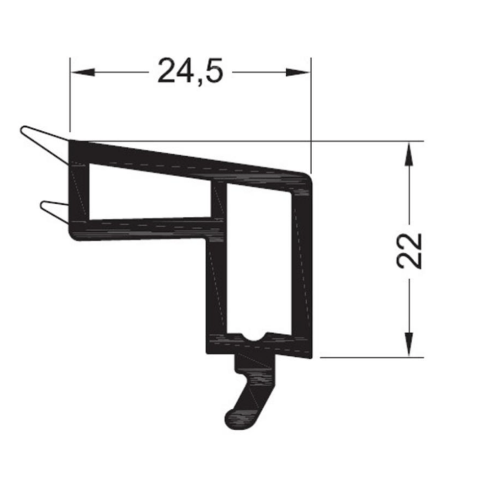Rehau Fenster Rehau PVC Glasleiste 538524