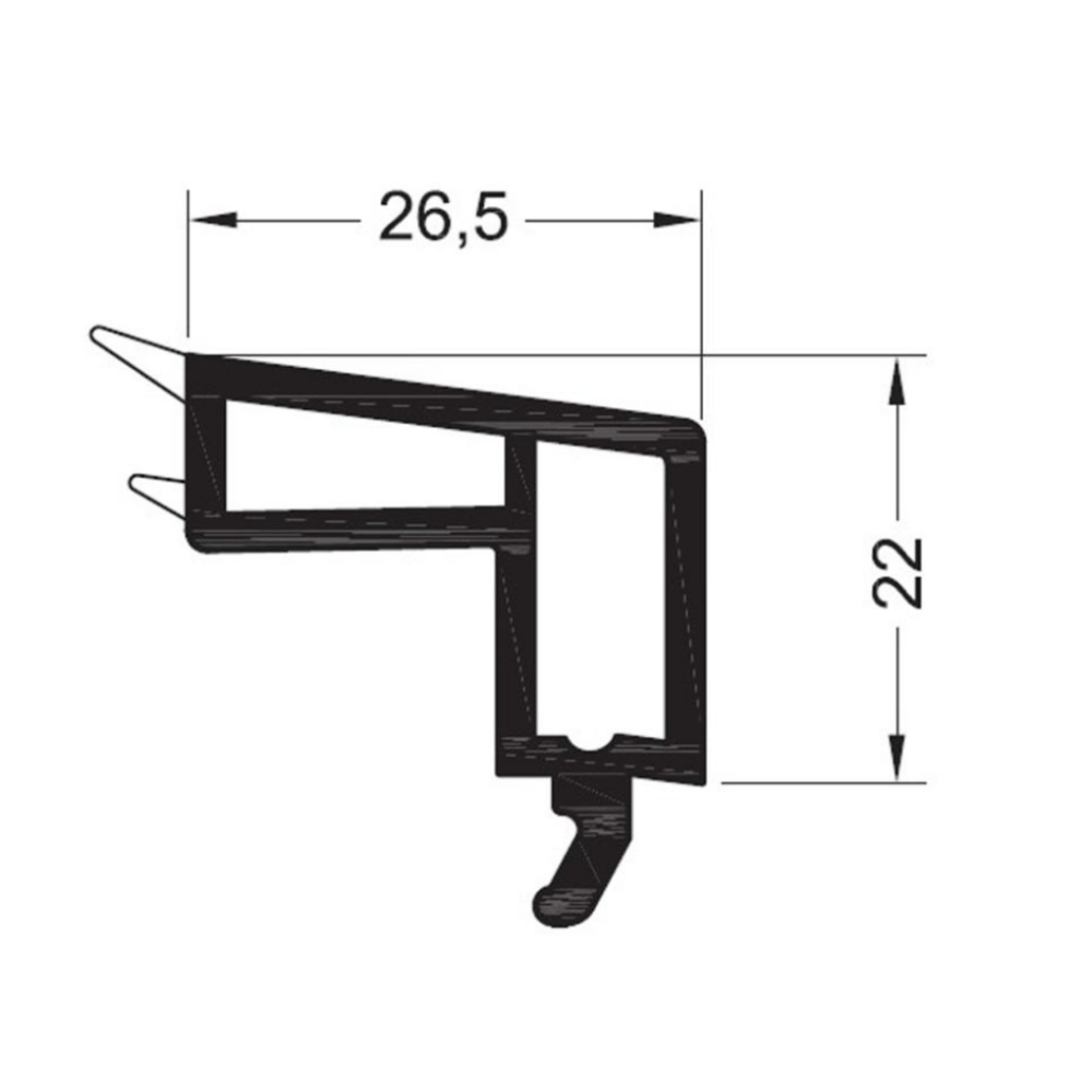 Rehau Fenster Rehau PVC Glasleiste 538526