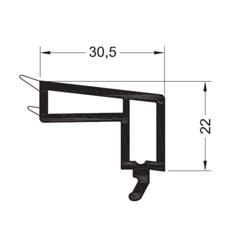 Rehau Fenster Rehau PVC Glasleiste 538530