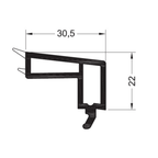 Rehau Fenster Rehau PVC Glasleiste 538530