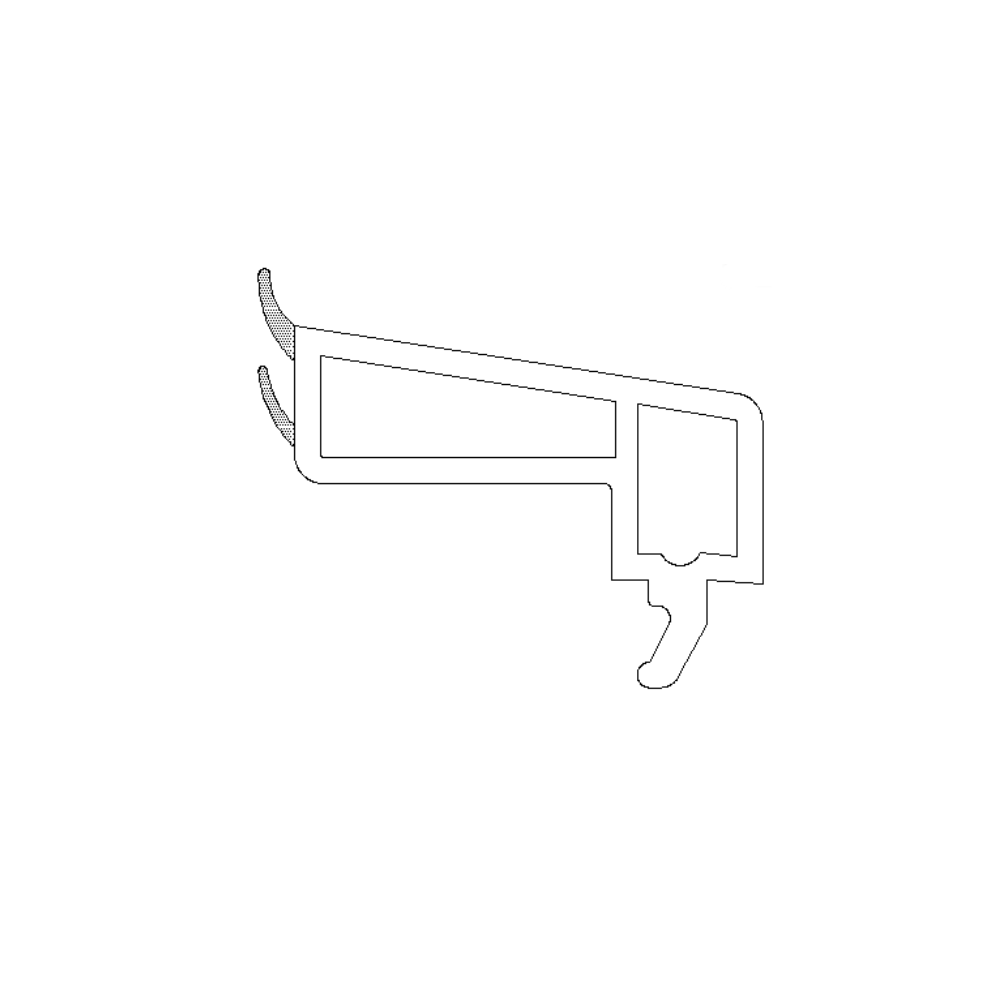 Rehau Fenster Weiß / 40cm / Grau Rehau Kunststoff Glasleiste 32,5 schräg - 1533100