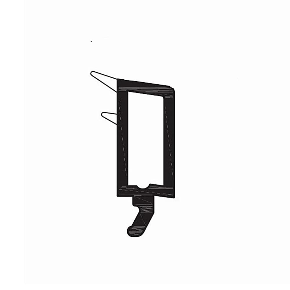 Rehau Fenster Weiß / 40cm / Grau Rehau PVC Glasleiste 538510