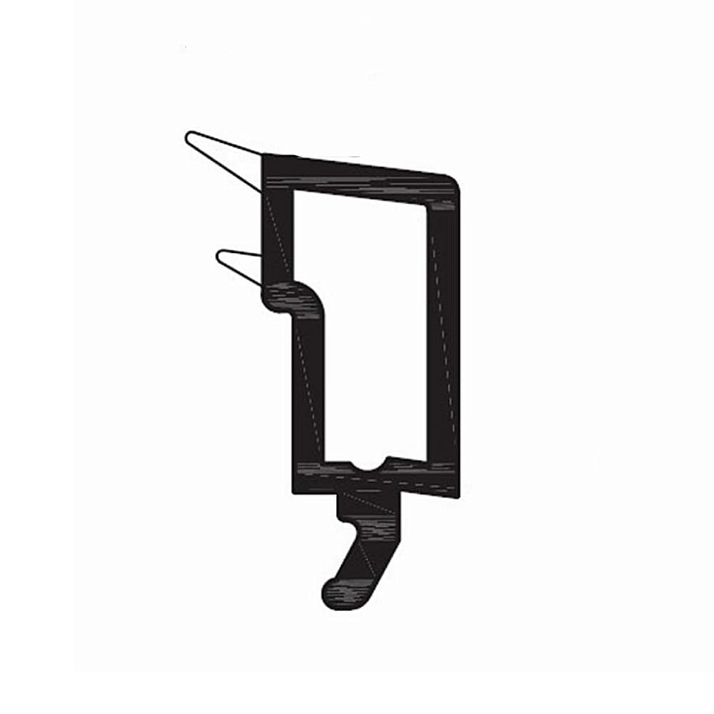 Rehau Fenster Weiß / 40cm / Grau Rehau PVC Glasleiste 538512
