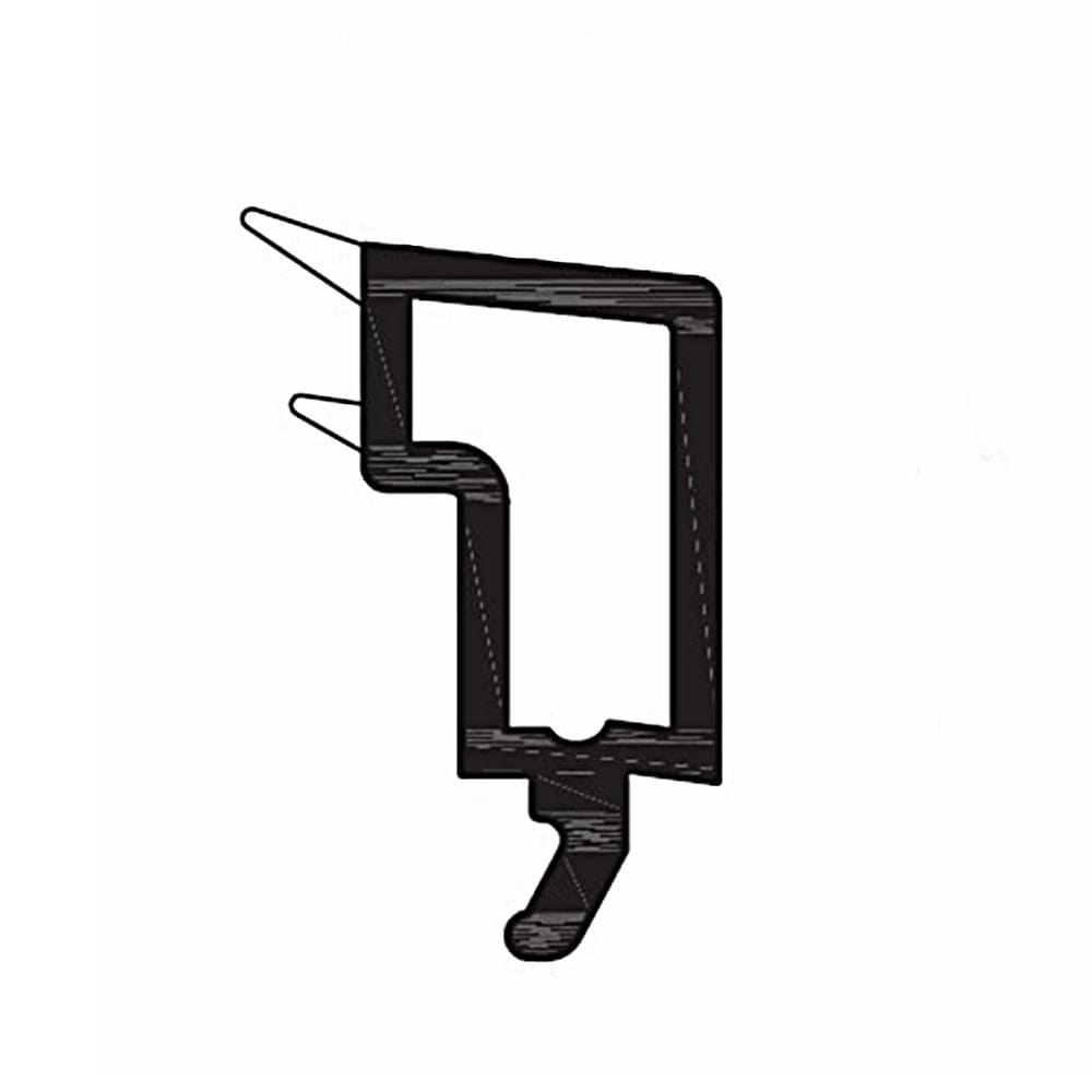 Rehau Fenster Weiß / 40cm / Grau Rehau PVC Glasleiste 538514