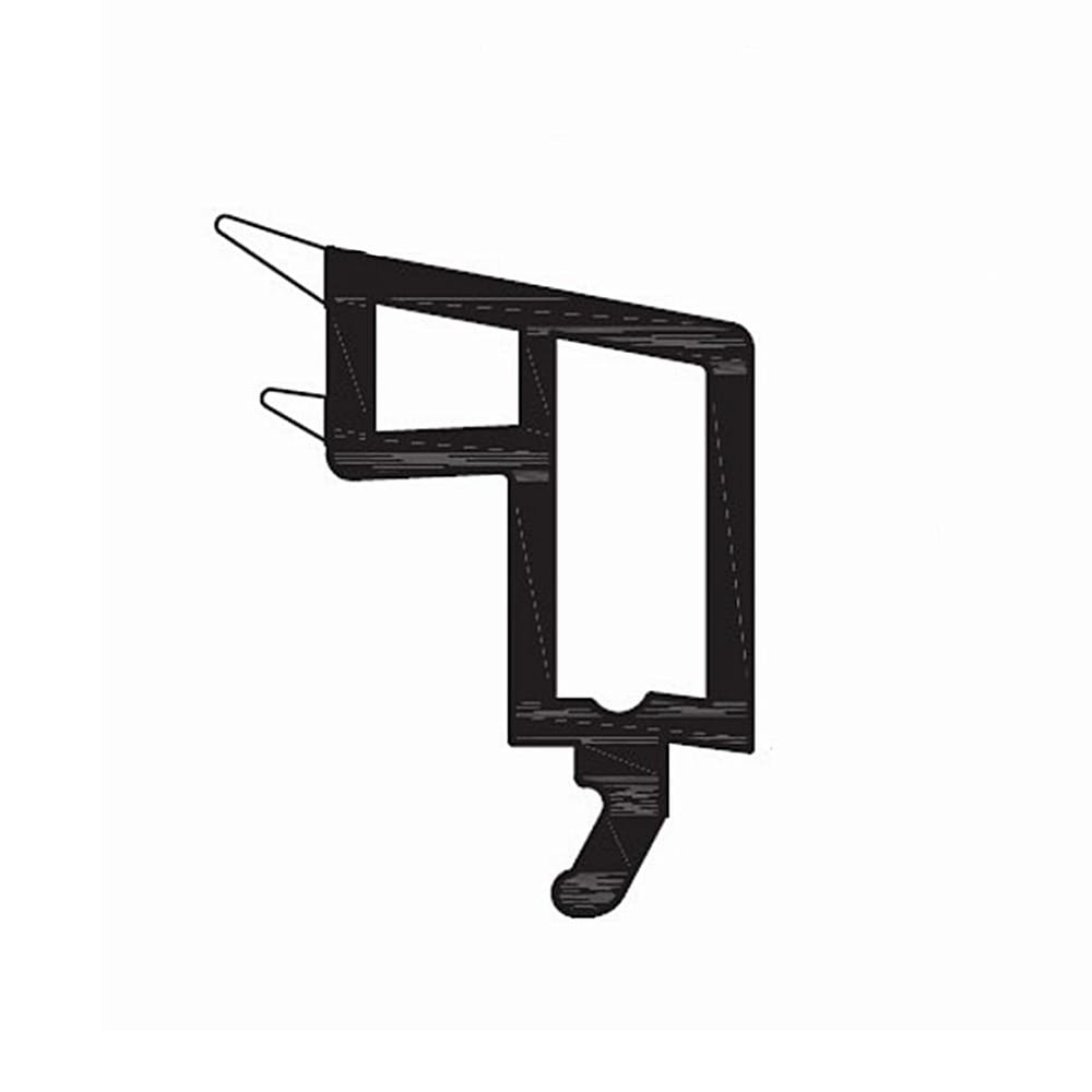 Rehau Fenster Weiß / 40cm / Grau Rehau PVC Glasleiste 538518