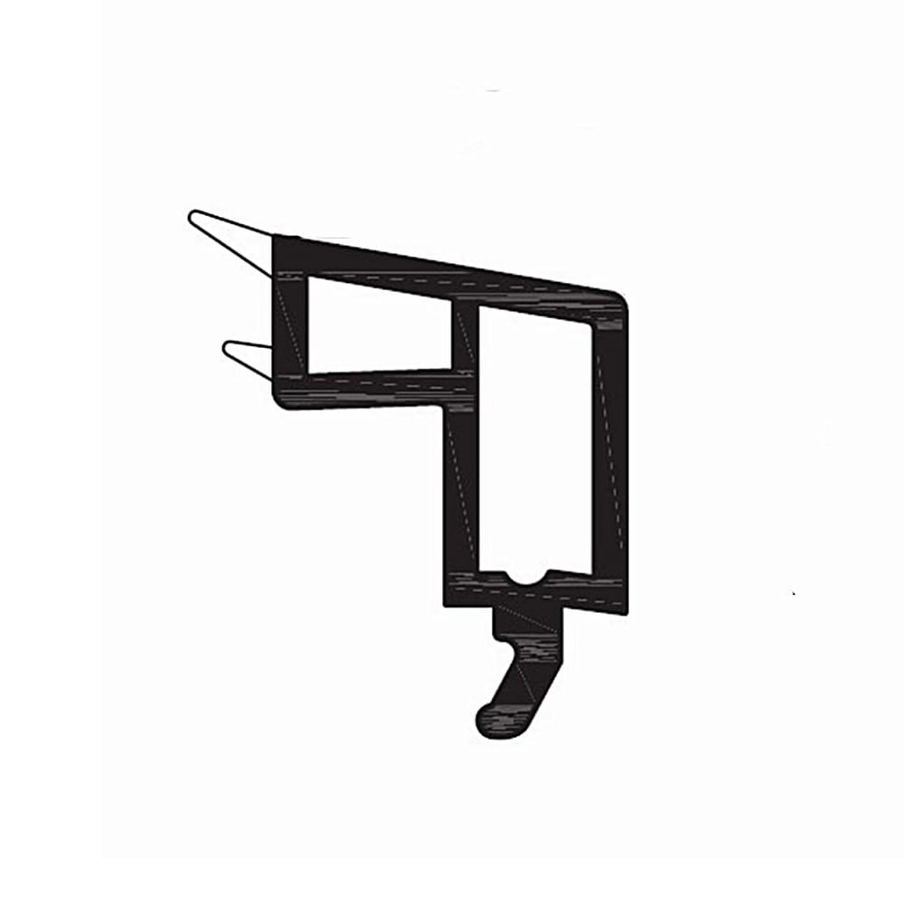 Rehau Fenster Weiß / 40cm / Grau Rehau PVC Glasleiste 538520