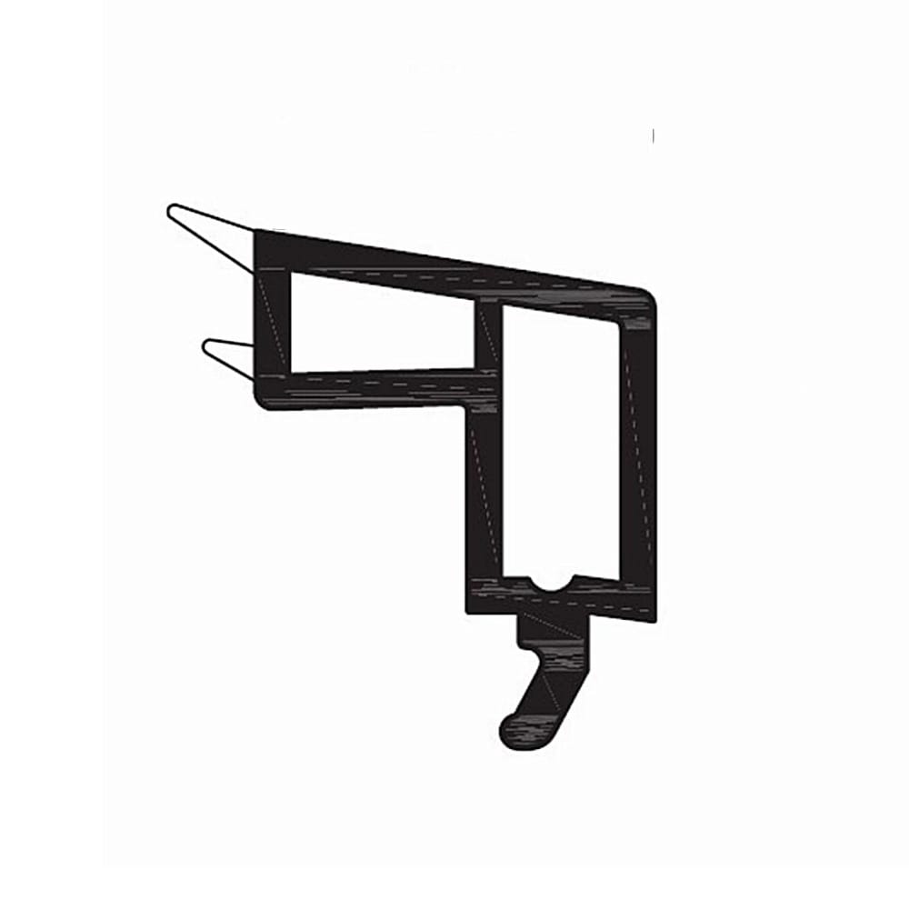Rehau Fenster Weiß / 40cm / Grau Rehau PVC Glasleiste 538522