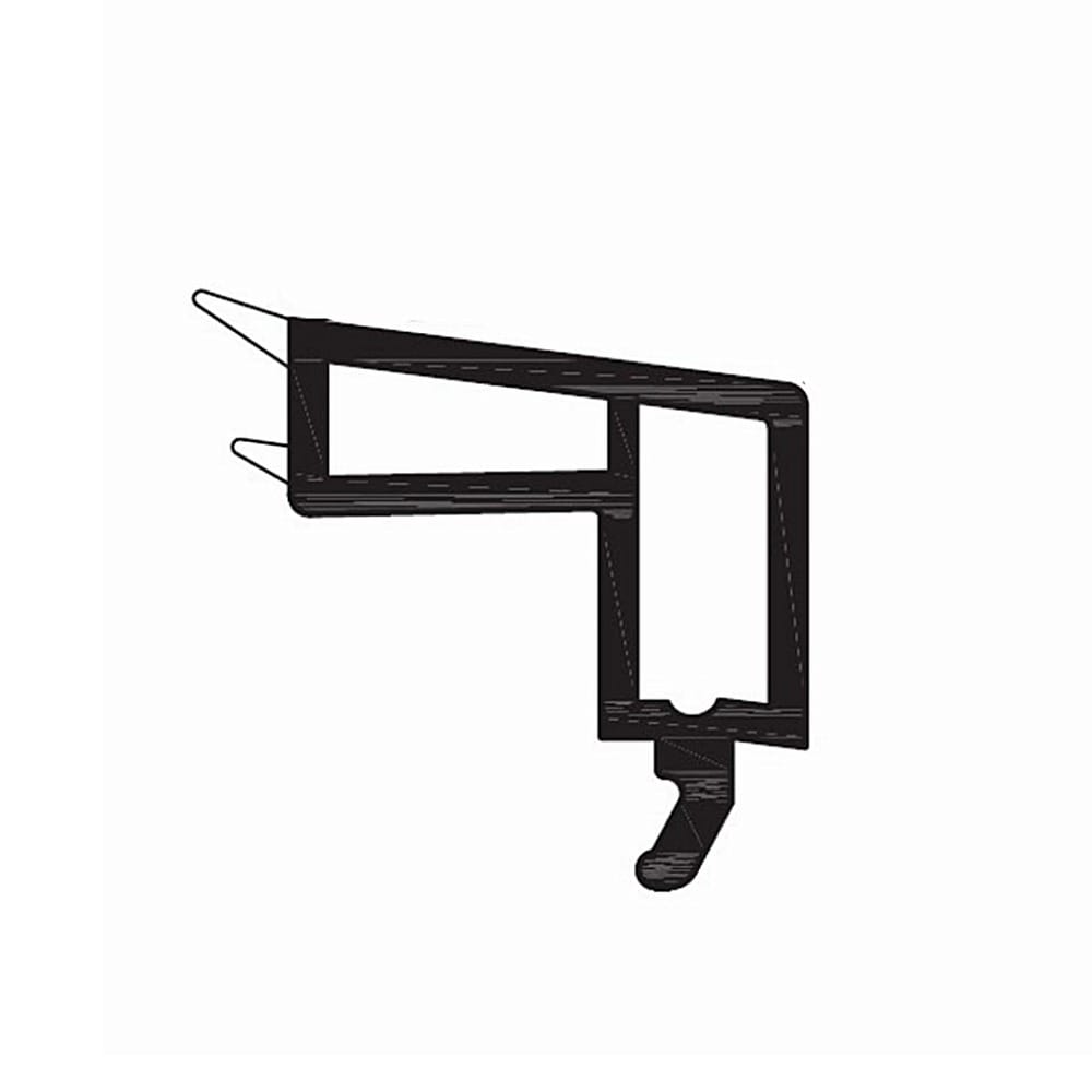 Rehau Fenster Weiß / 40cm / Grau Rehau PVC Glasleiste 538526