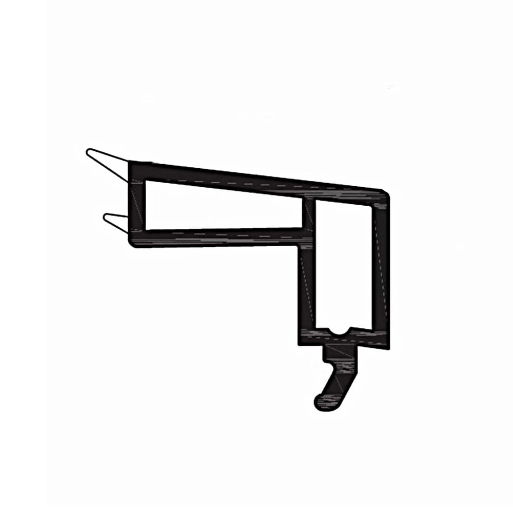 Rehau Fenster Weiß / 40cm / Grau Rehau PVC Glasleiste 538530