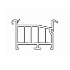 Salamander Fenster 100cm Salamander Fensterbankanschlussprofil Sohlbankprofil 45/30 NP8020