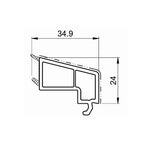 Salamander Fenster Salamander Kunststoff Glasleiste 413313