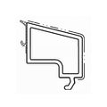 Salamander Fenster Weiß / 40cm / Grau Salamander Kunststoff Glasleiste GP8320