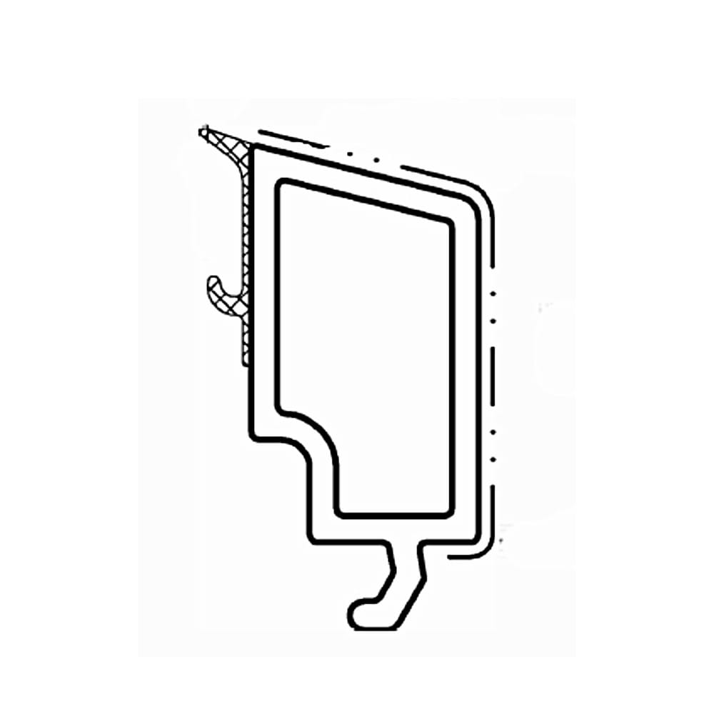 Salamander Fenster Weiß / 40cm / Grau Salamander Kunststoff Glasleiste GP8440