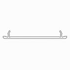 Schüco Fenster Weiss / 100cm Schüco CT 70 Verkleidungsprofil 18823