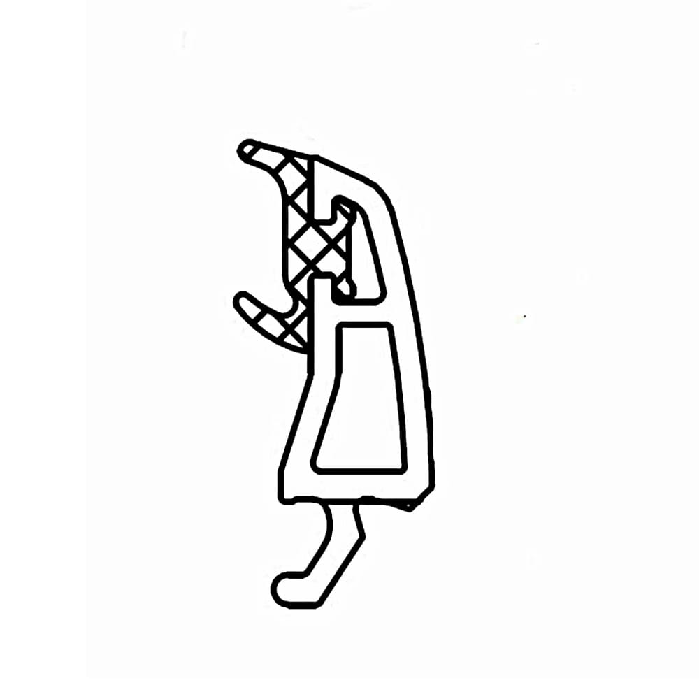 Schüco Fenster Weiß / 40cm / Grau Schüco Kunststoff Glasleiste 19699