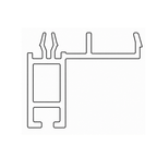 Schüco Fenster Weiss (ähnlich RAL9016) / 100cm Schüco Anschlussprofil Sohlbankprofil 12,5/25 19213