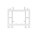 Schüco Fenster Weiss (ähnlich RAL9016) / 100cm Schüco CT 70 Blendrahmen Verbreiterung 60/50 3K 18756
