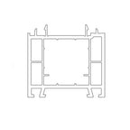 Schüco Fenster Weiss (ähnlich RAL9016) / 100cm Schüco CT 70 Blendrahmen Verbreiterung 60/50 3K 18756