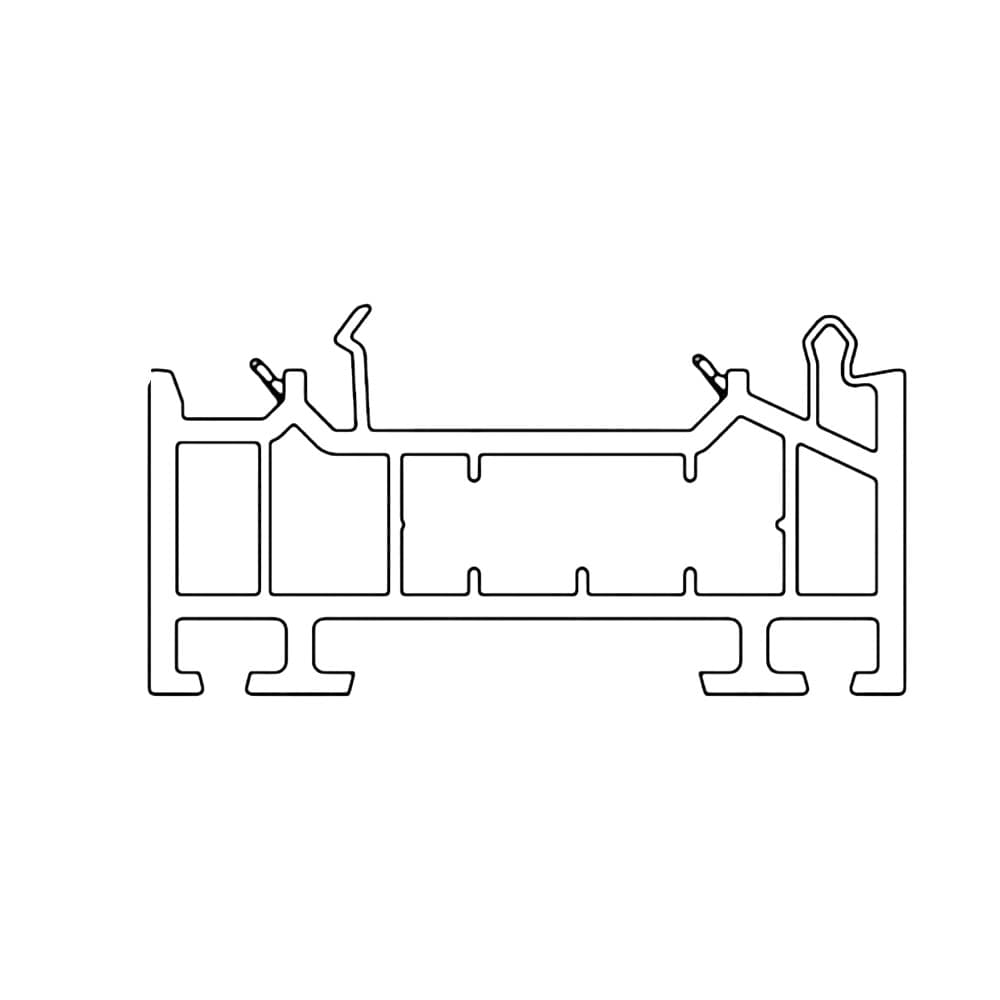 Schüco Fenster Weiss (ähnlich RAL9016) / 100cm Schüco CT70 Blendrahmen Verbreiterung 30/70 4K 19212