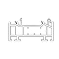 Schüco Fenster Weiss (ähnlich RAL9016) / 100cm Schüco CT70 Blendrahmen Verbreiterung 30/70 4K 19212