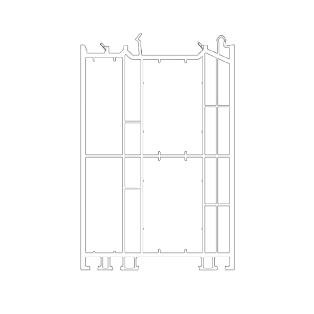 Schüco Fenster Weiss (ähnlich RAL9016) / 100cm Schüco Living Blendrahmen Verbreiterung 120/82 5K 19369