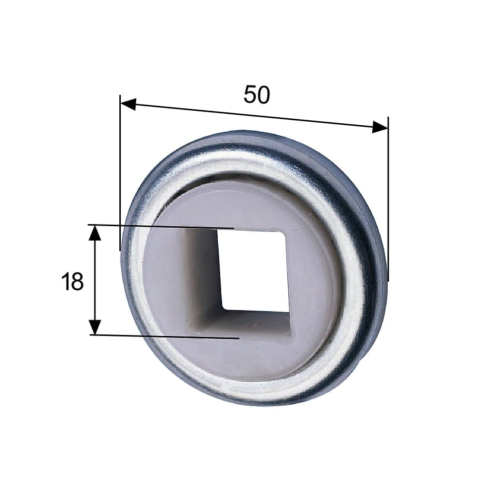 Selve Rolladen Selve Kugellager 50mm mit Kunststoffinnenring 18mm Vierkant 182300
