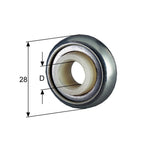 Selve Rolladen Selve Mini-Kugellager mit Kunststoffinnenring mit Bund 10mm 181410