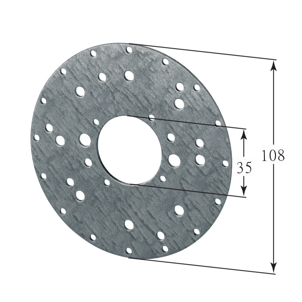 Selve Rollladen Selve Motoren Montageplatte Ø108mm 283030