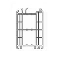 Stadur Fenster Weiss (ähnlich RAL9016) / 100cm Stadur Blendrahmen Verbreiterung für Aluplast 70/100