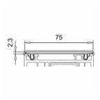 VEKA Fenster Veka Abdeckprofil 75x2,3 mm 109.220