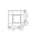 VEKA Fenster Veka Eckkopplung 90° 87 x 87mm 116.229