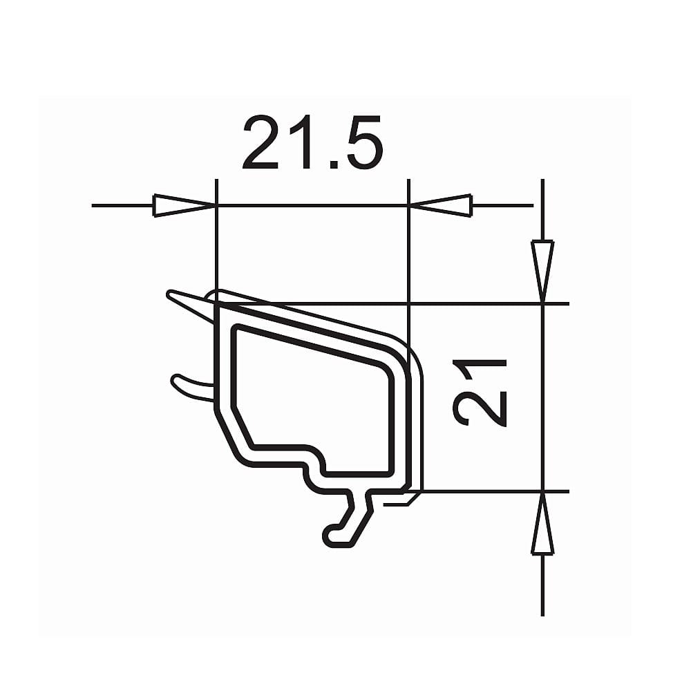 VEKA Fenster Veka Kunststoff Glasleiste 107.224