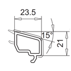 VEKA Fenster Veka PVC Glasleiste 107.214