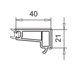 VEKA Fenster Veka PVC Glasleiste 107.223