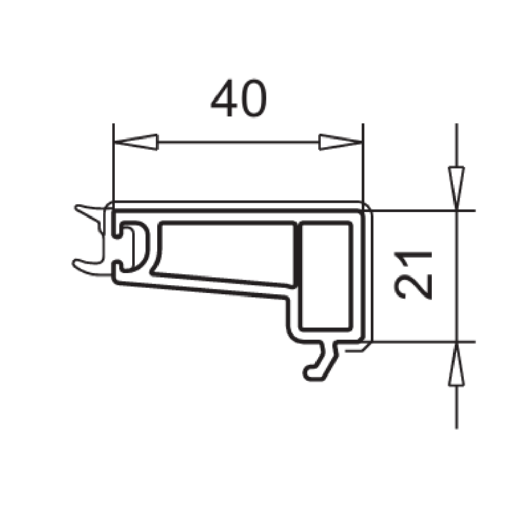 VEKA Fenster Veka PVC Glasleiste 107.223