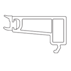 VEKA Fenster Veka PVC Glasleiste 107.223