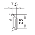 VEKA Fenster Veka PVC Glasleiste 107.260