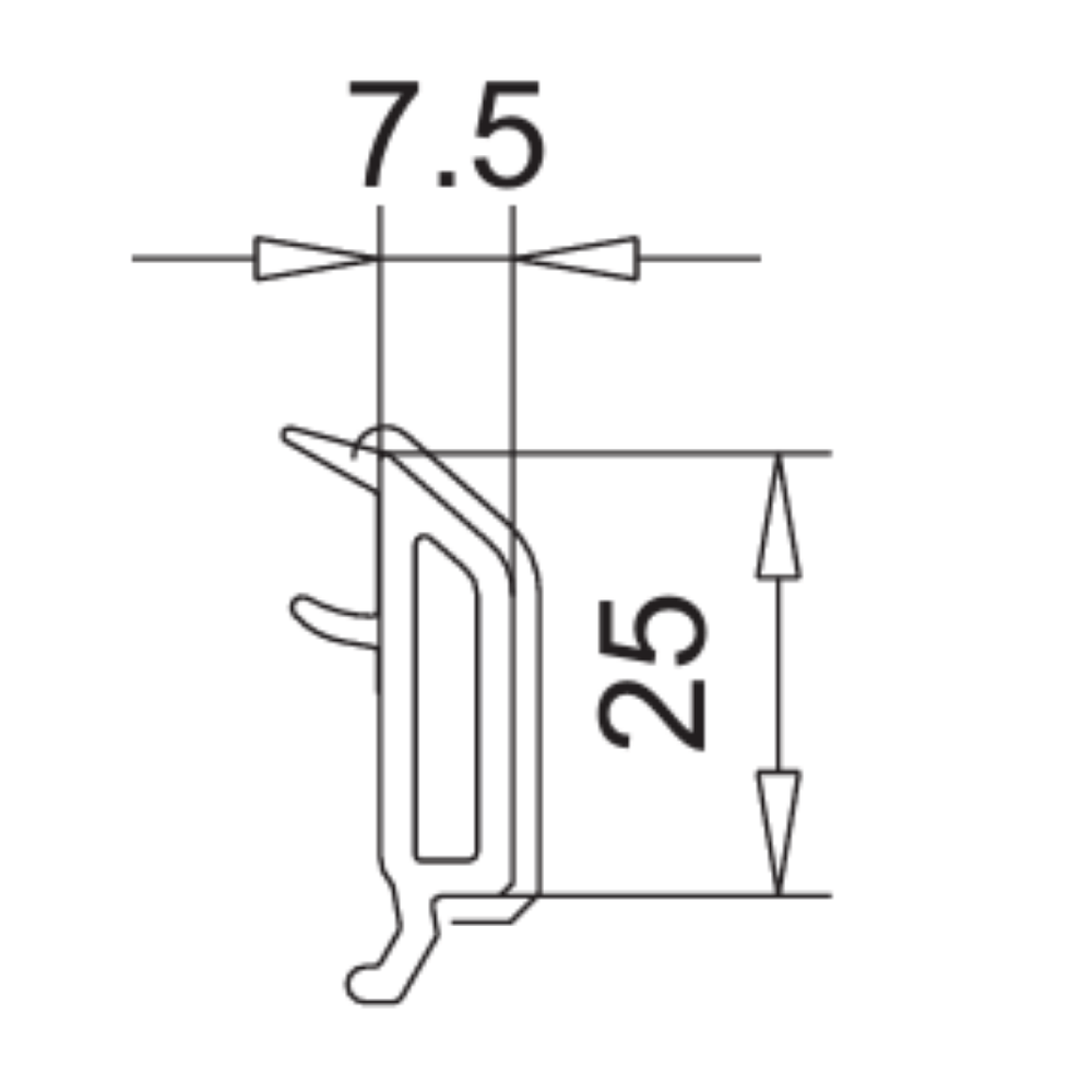 VEKA Fenster Veka PVC Glasleiste 107.260