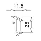 VEKA Fenster Veka PVC Glasleiste 107.262