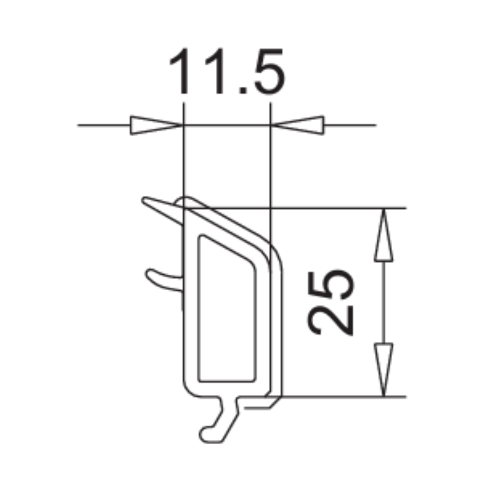 VEKA Fenster Veka PVC Glasleiste 107.262